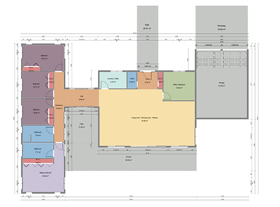 As-Built Drawings floor plan example for renovations and construction planning