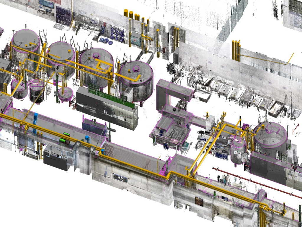LiDAR Scans to BIM Models using point cloud data for an as-built BIM model